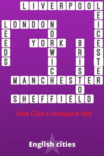 crossword clue english city|More.